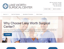 Tablet Screenshot of lakeworthsurgery.com